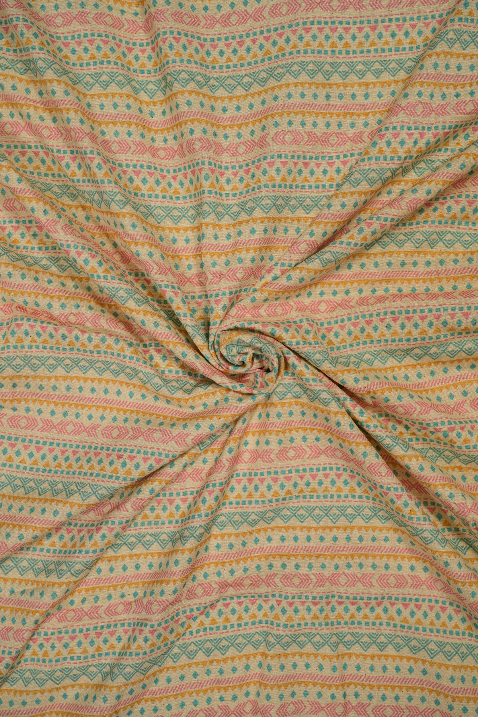 Handloom Cotton Printed Fabric