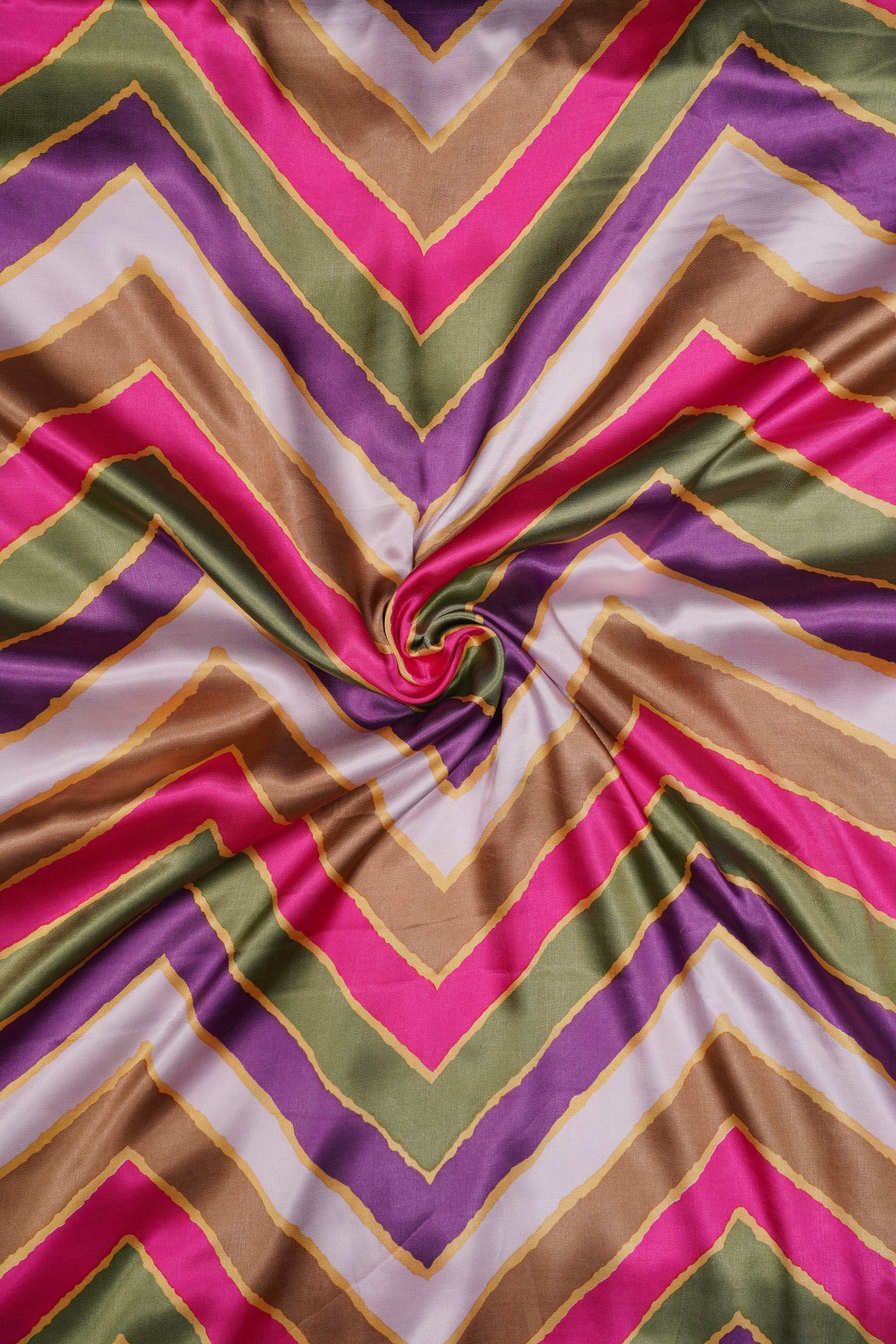 Pre Cut Gajji Silk Printed Fabric (1 Meter)