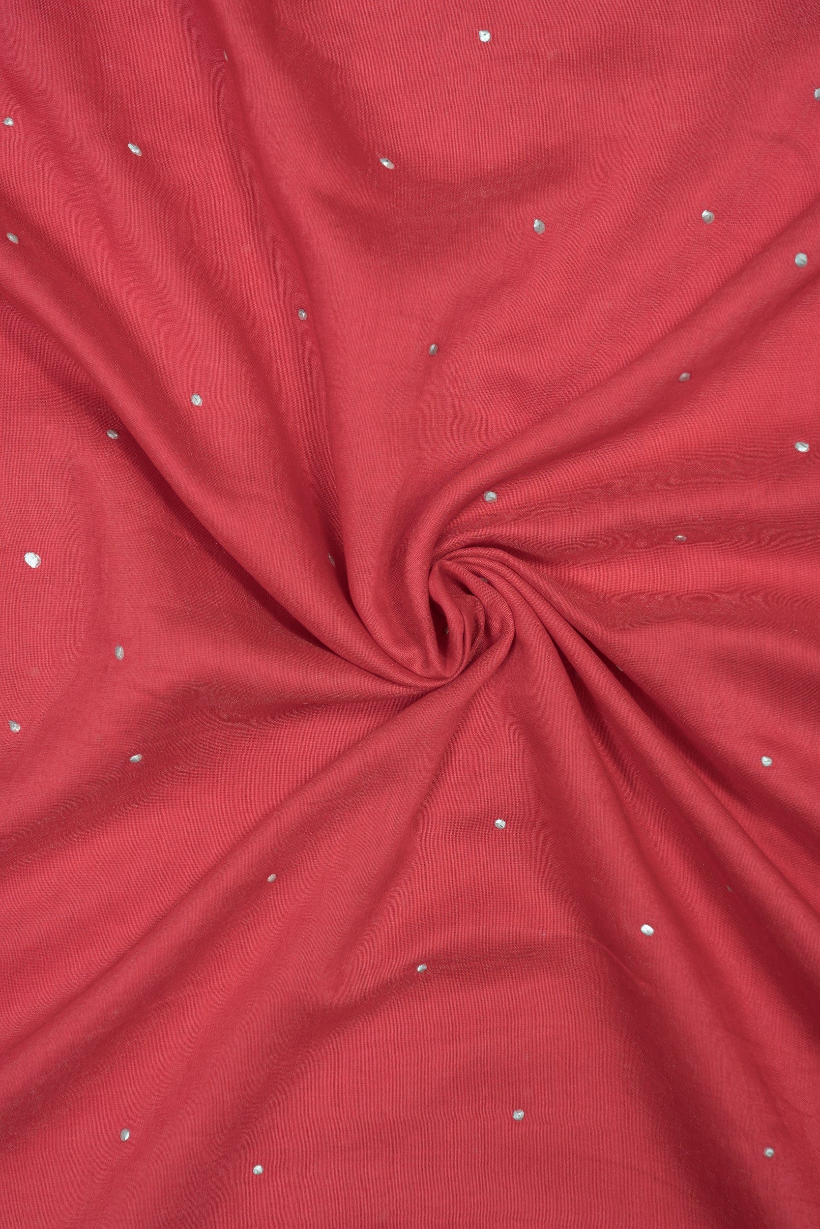 Pre Cut Chanderi Mukaish Fabric (2 Meter) Fabric Hub Surat