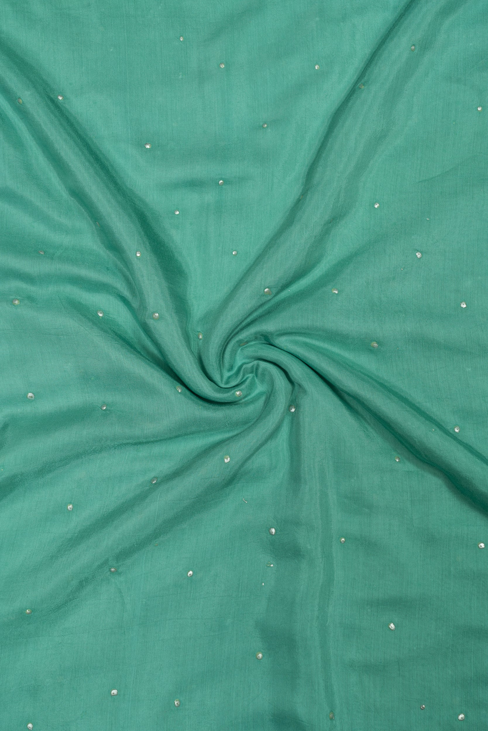 Cotton Silk Mukaish Dyed Fabric
